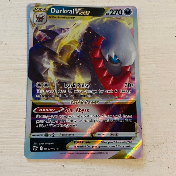 Darkrai Vstar Pokémon card - Picture 1 of 4
